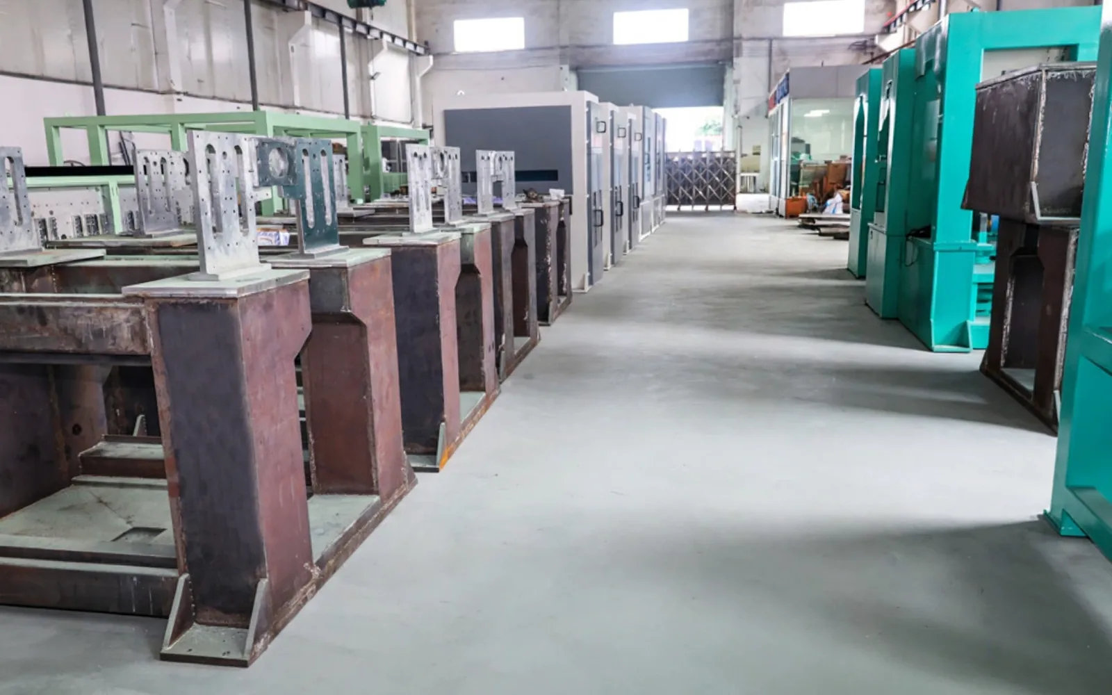 Machine frames under fabrication