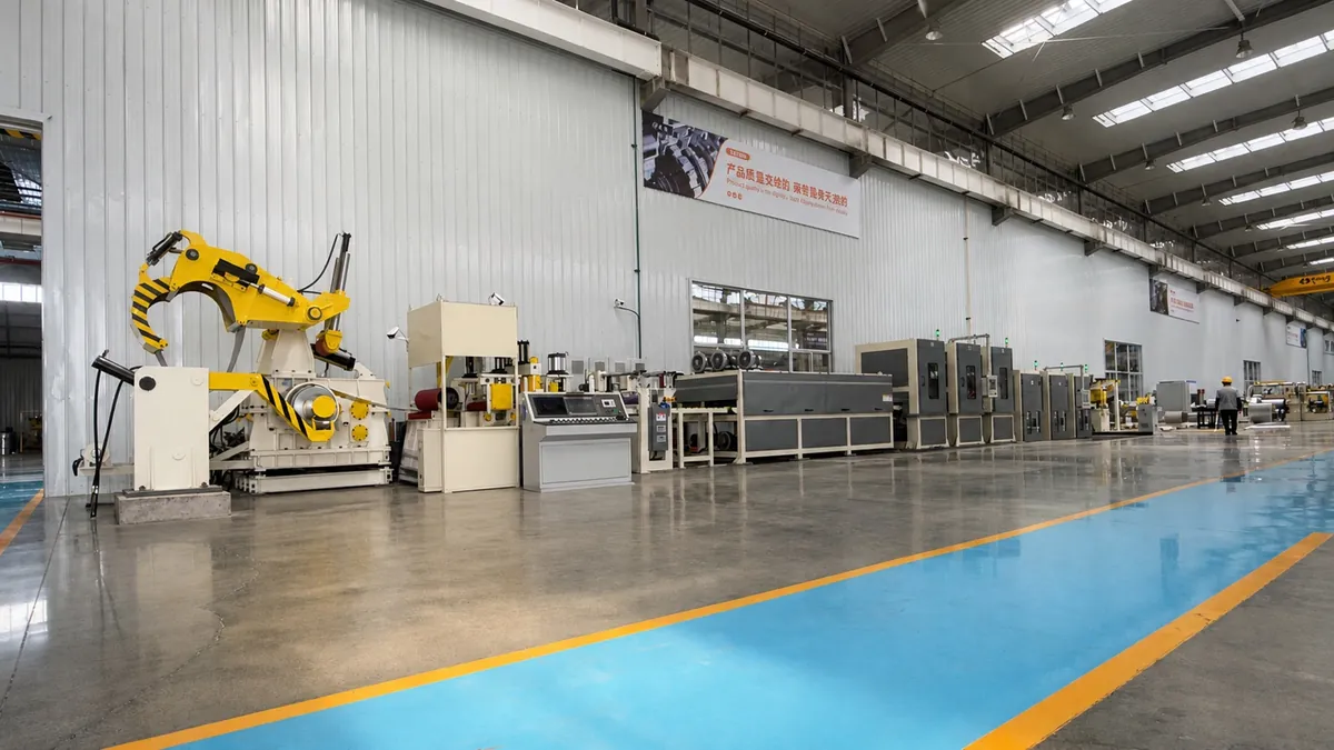 750 titanium coil to coil polishing line