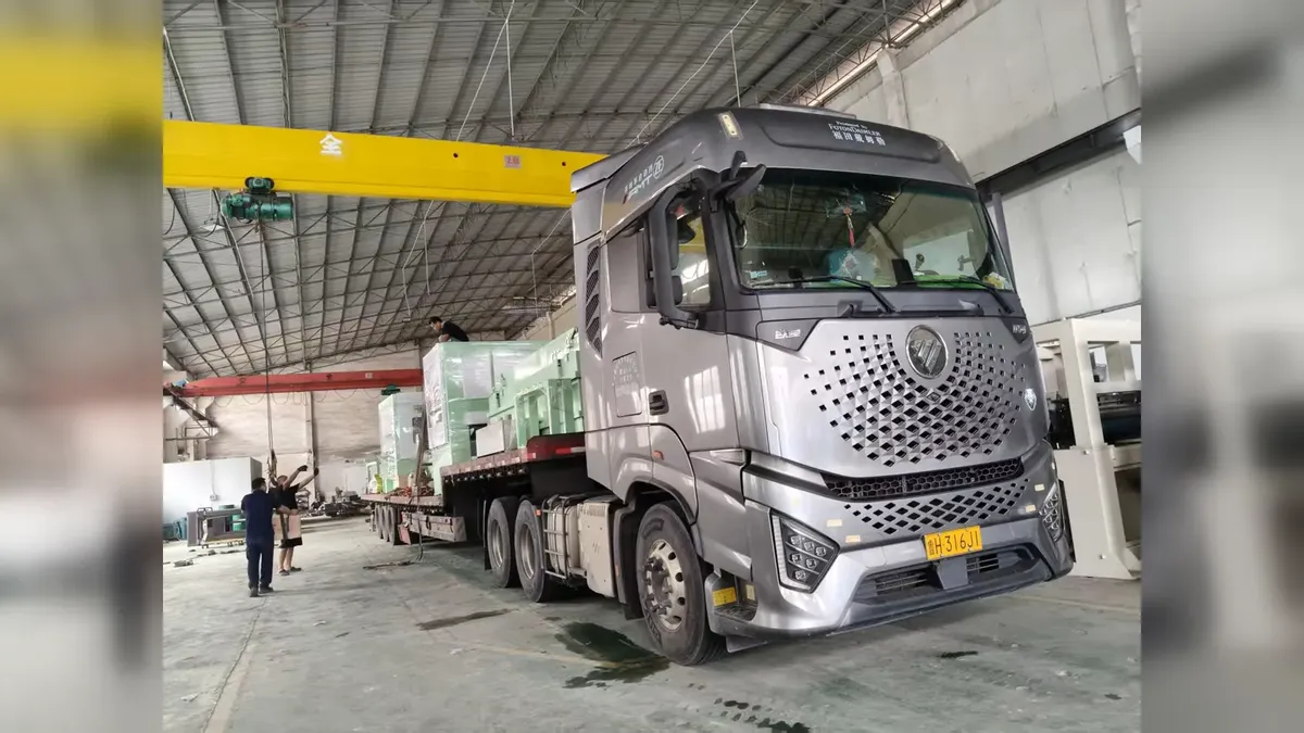 polishing line loading at GLORY MACHINERY workshop in Foshan
