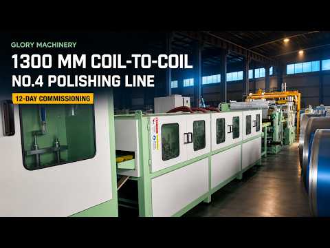 1300mm Coil-to-Coil Polishing Line for No.4, SB and Hairline at up to 60 m/min